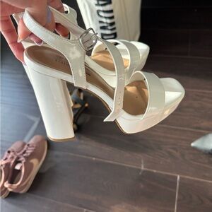 Call It Spring White Platform Heels